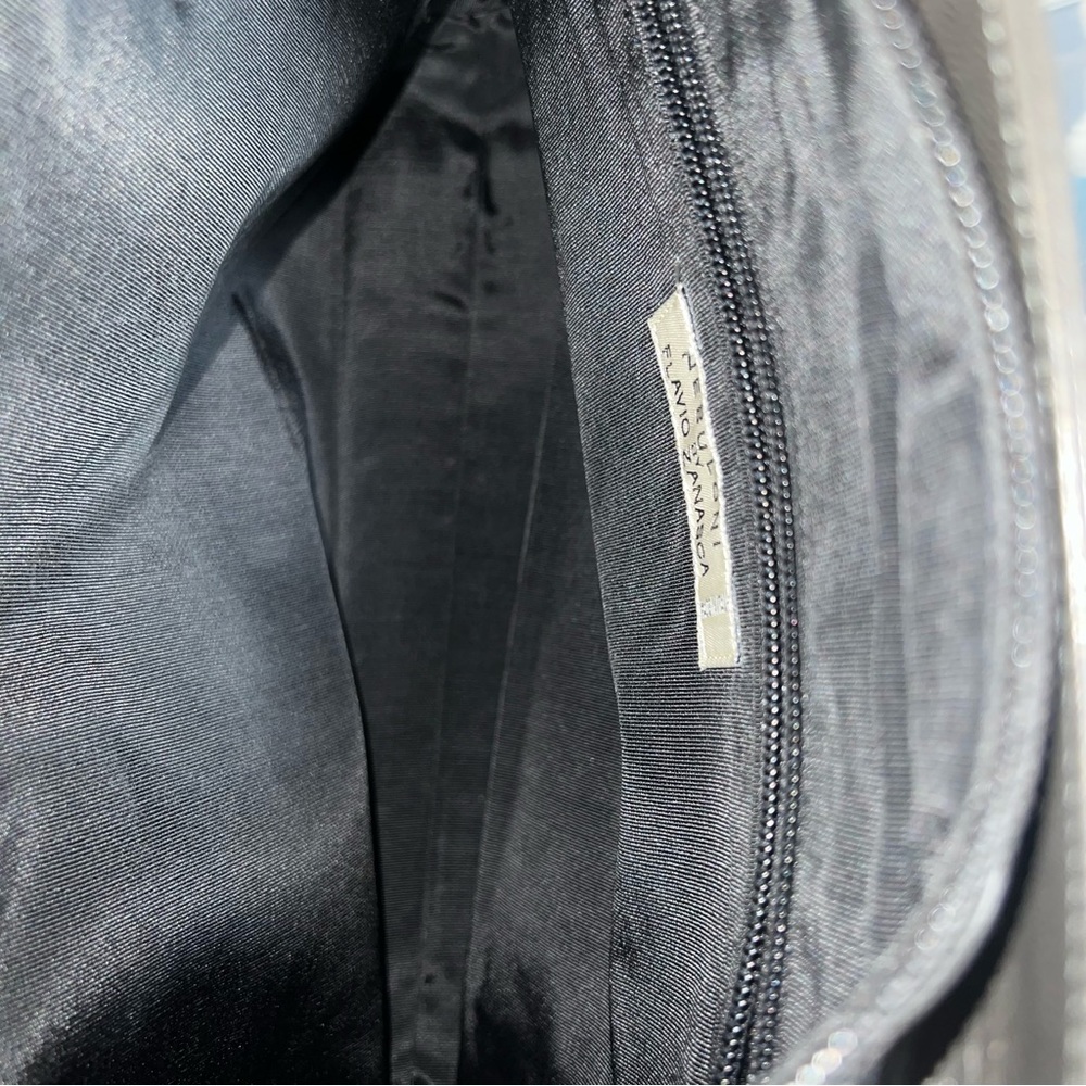 Nebuloni by Flavio Zanasca Made in Italy Genuine Leather Black Tote Bag - Picture 9 of 13